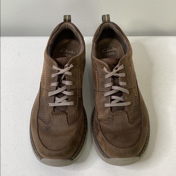 Clarks Charton Mix Shoe Lace Up Dark Brown Leather Walking main image 4